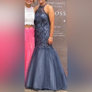 Mermaid style Tiffany designs Prom dress